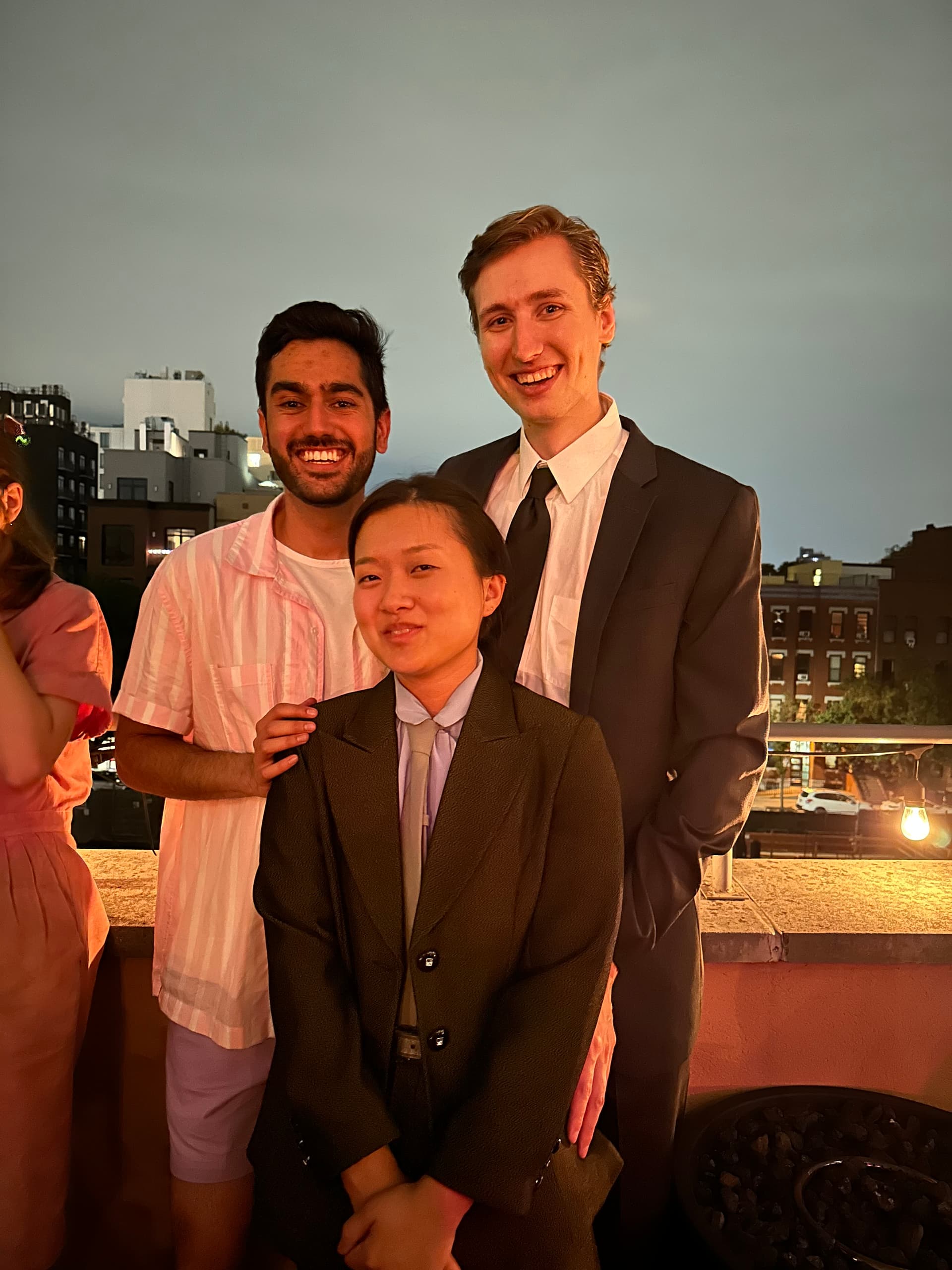 Barbenheimer birthday. Ian and I are the proud parents and Cindy is our little asian child.